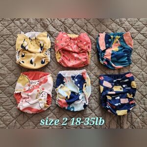 Colorful Reusable Cloth Diapers for Kids